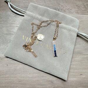 Vince Camuto Gold Chain with Blue Accent